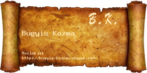 Bugyis Kozma névjegykártya